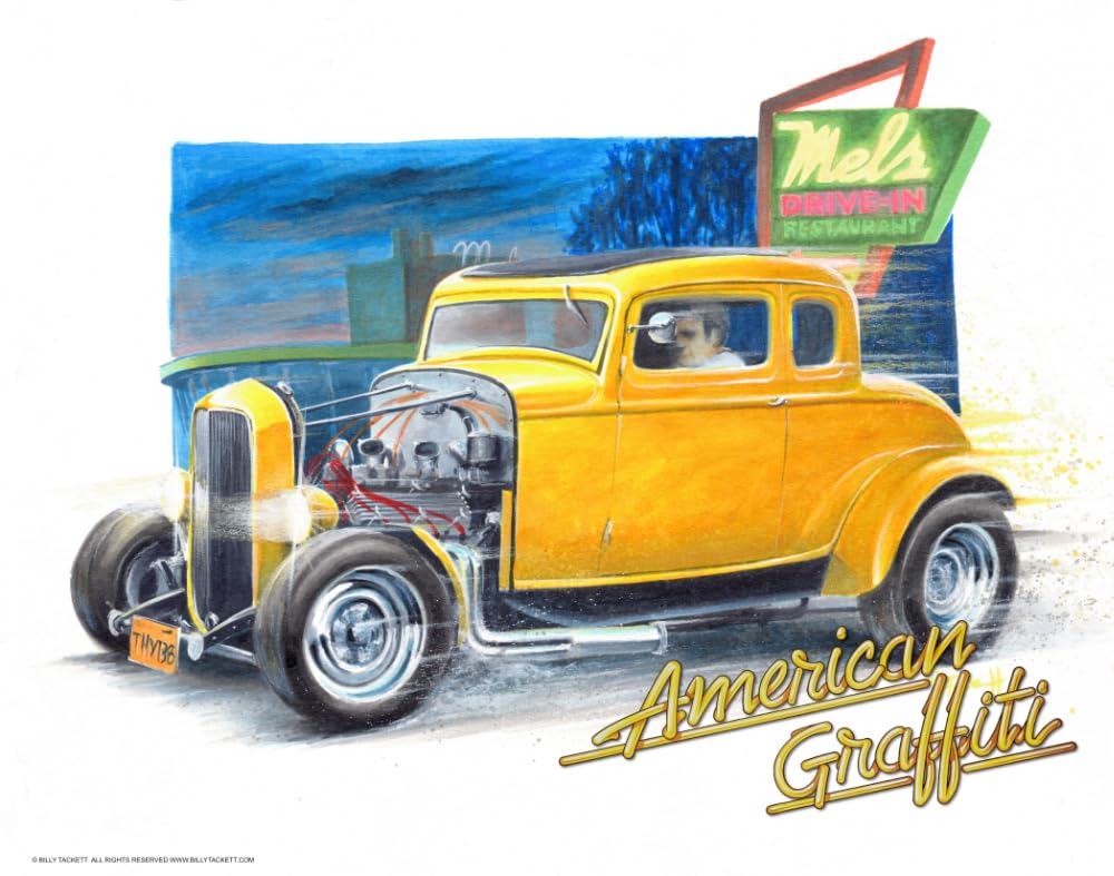 '32 Ford Deuce Coupe アメリカングラフィティ　デュースクーペ Amazon.com: Signed MILNER'S '32 DEUCE COUPE from AMERICAN GRAFFITI